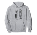Usa American Flag Baseball Dad Hoodie - Novelty Apparel Unisex - T-Shirt, Sweatshirt, Hoodie