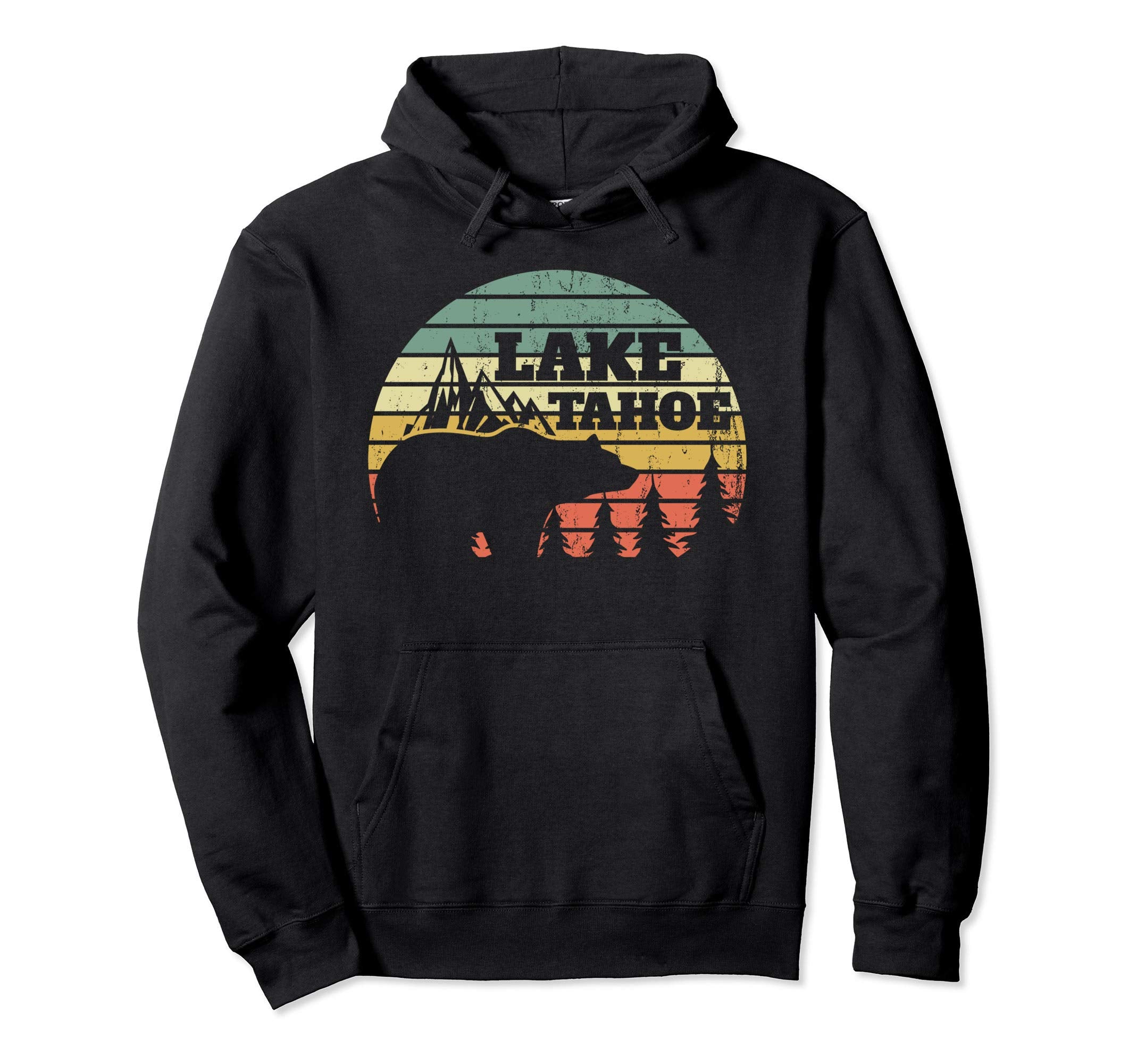 Lake Tahoe Souvenir Sunset Camping Hoodie - Casual Everyday Wear for Adults - T-Shirt, Sweatshirt, Hoodie