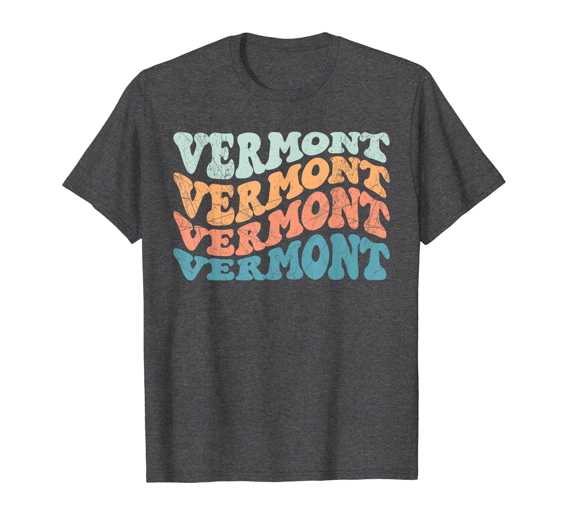 Vermont Groovy 70S Vibes Colorful T-Shirt - Streetwear Style for Adults - T-Shirt, Sweatshirt, Hoodie