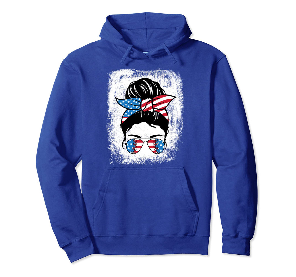 Bleached Softball Baseball Mom Life Hoodie - Aesthetic Graphic Men Women - T-Shirt, Sweatshirt, Hoodie