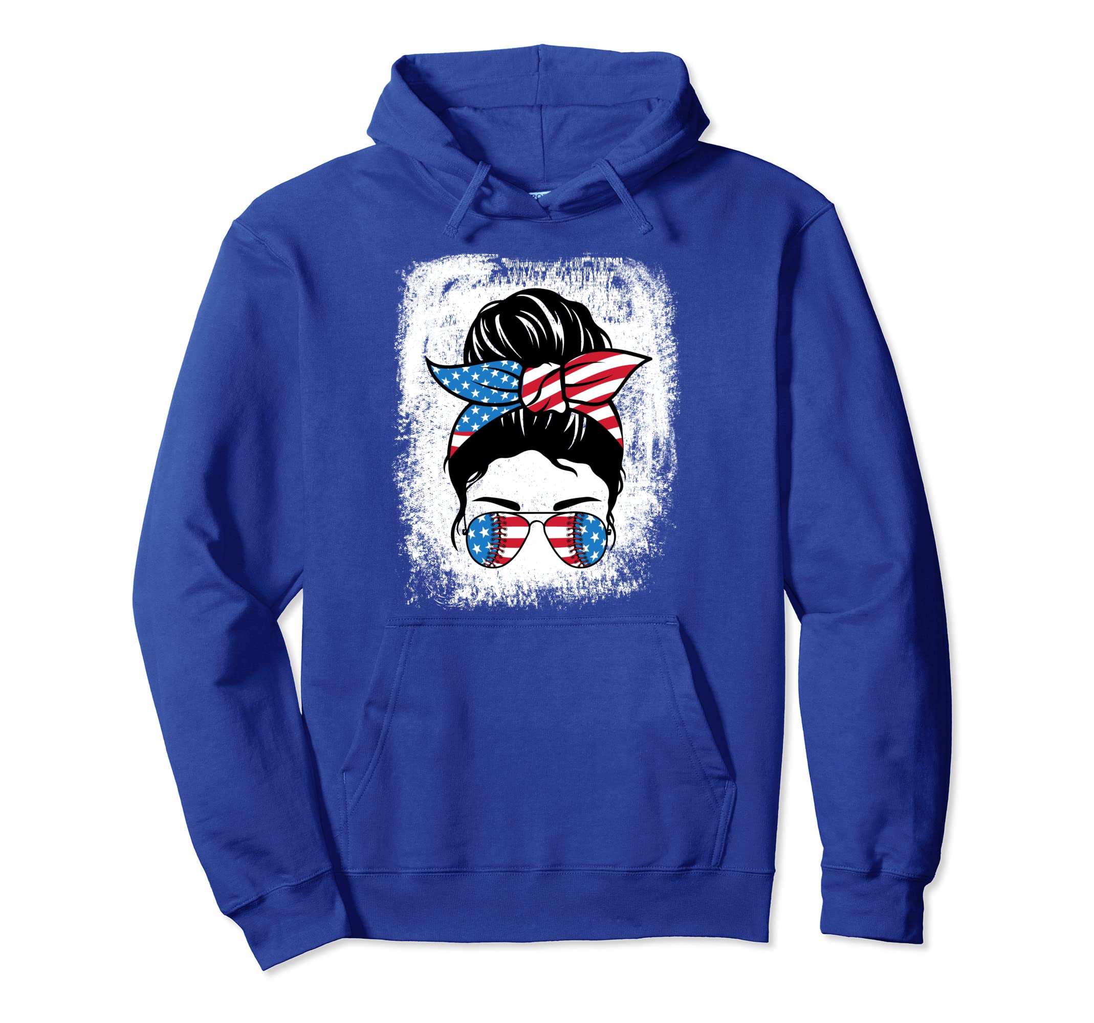 Bleached Softball Baseball Mom Life Hoodie - Aesthetic Graphic Men Women - T-Shirt, Sweatshirt, Hoodie