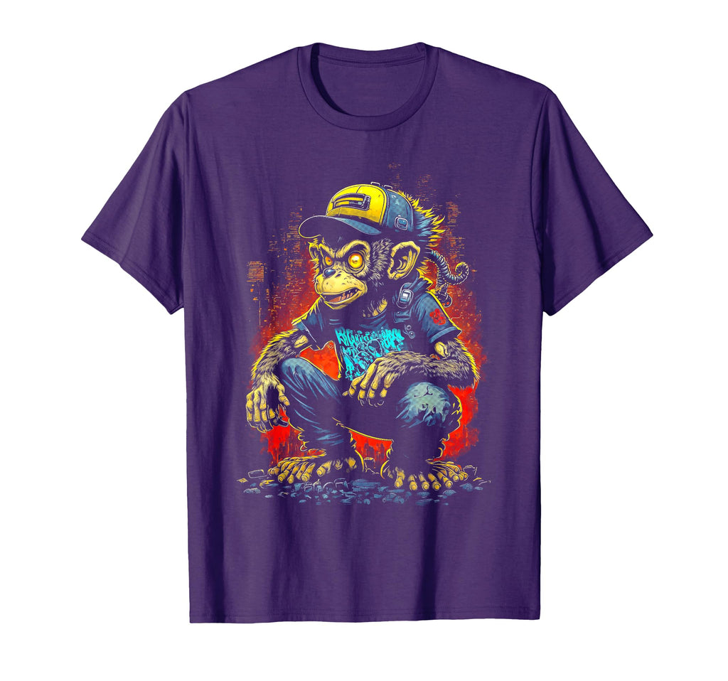 Hip Hop Monkey Old School Hip Hop Monkey T-Shirt - Graphic Print Men Women - T-Shirt, Sweatshirt, Hoodie