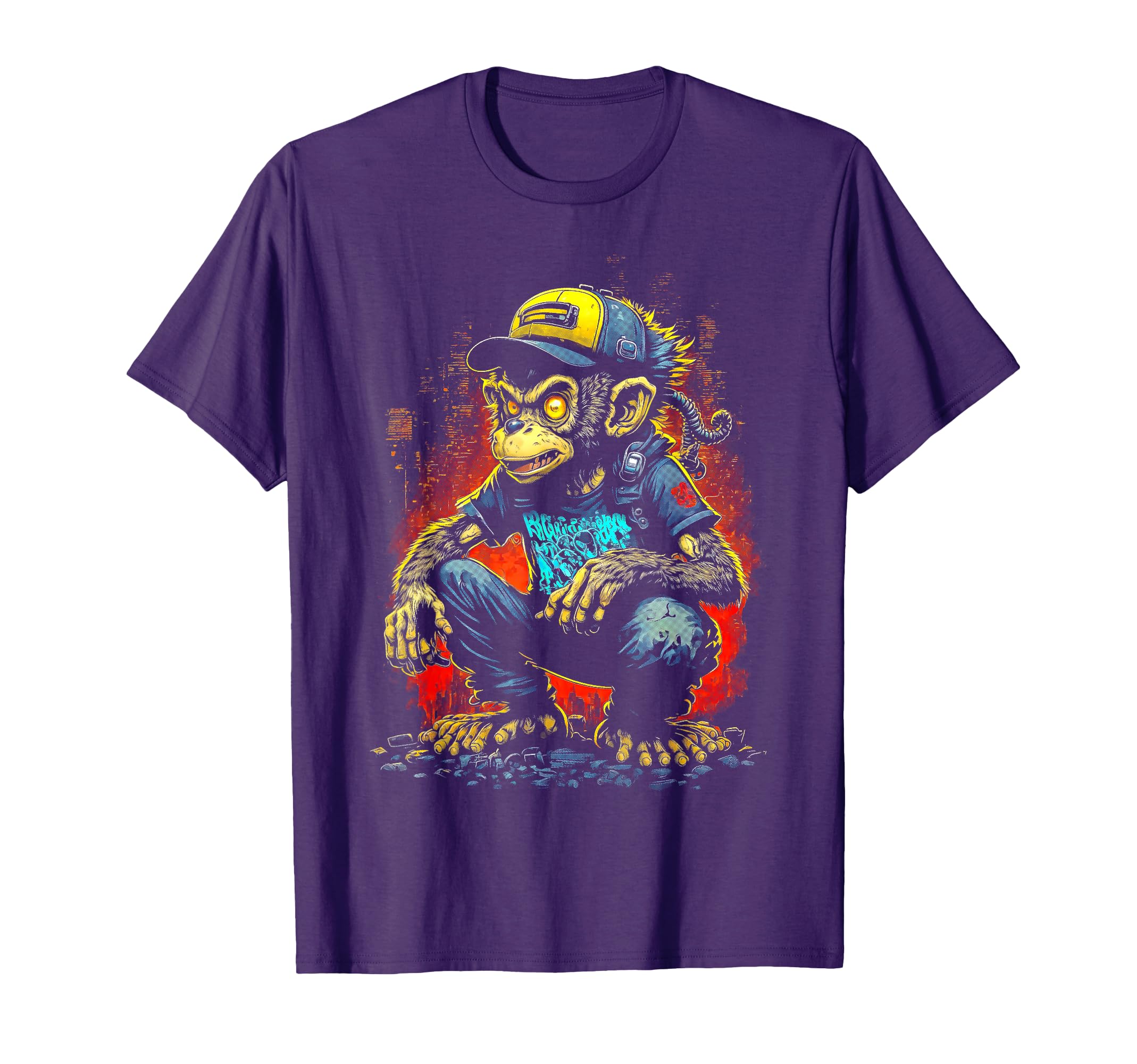 Hip Hop Monkey Old School Hip Hop Monkey T-Shirt - Graphic Print Men Women - T-Shirt, Sweatshirt, Hoodie