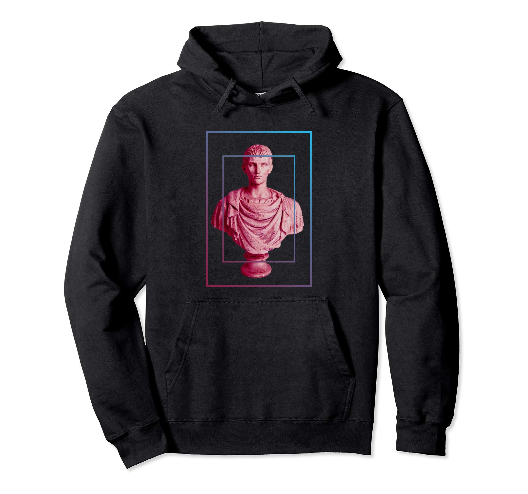 Roman Bust Vaporwave Aesthetic Bust Hoodie - Minimalist Print Unisex - T-Shirt, Sweatshirt, Hoodie