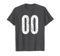Number 00 Double Zero Distressed T-Shirt - Fun Novelty Design for Adults - T-Shirt, Sweatshirt, Hoodie