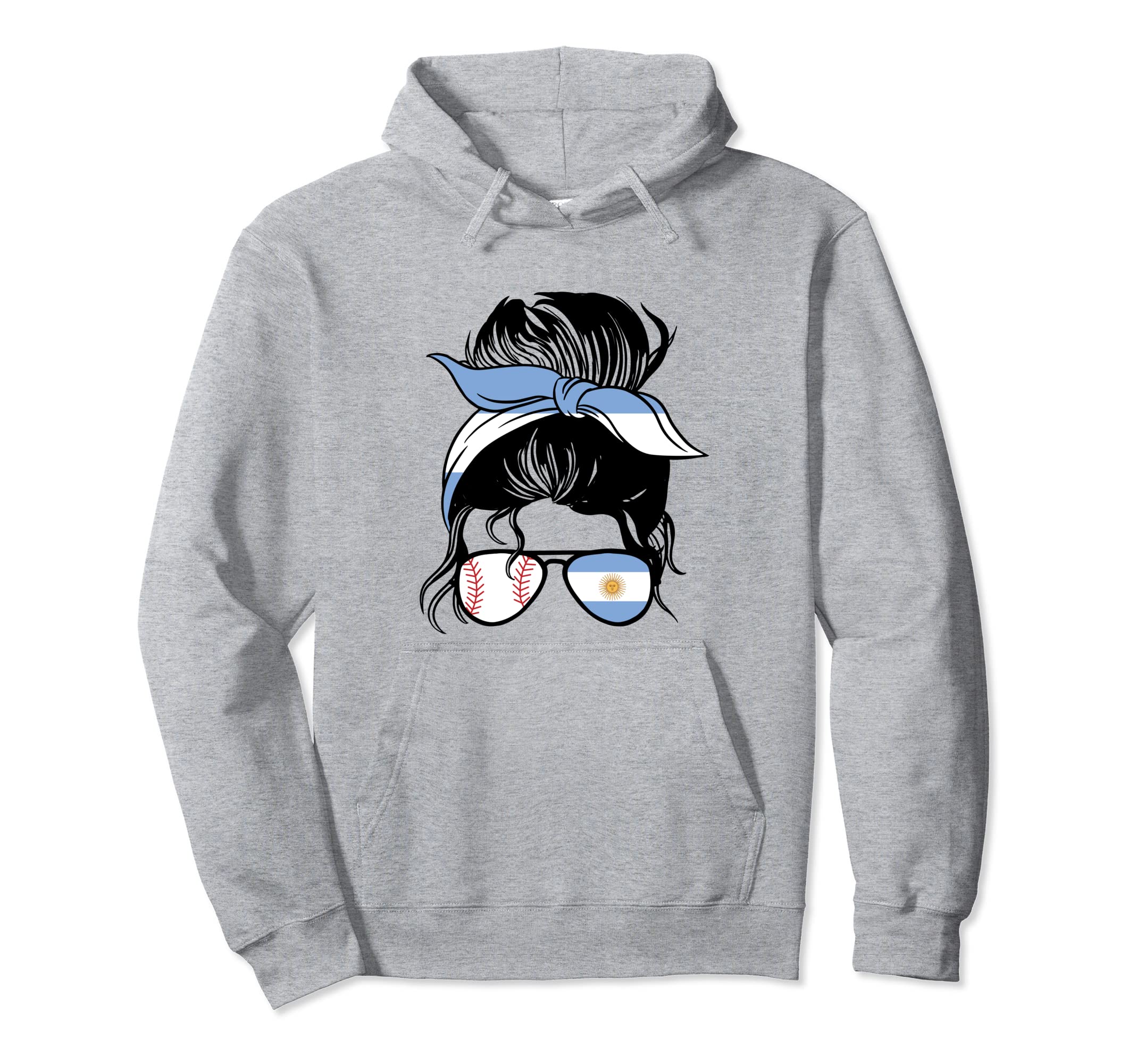 Argentinian Baseball Mom Argentina Hoodie - Custom Art Print for Adults - T-Shirt, Sweatshirt, Hoodie