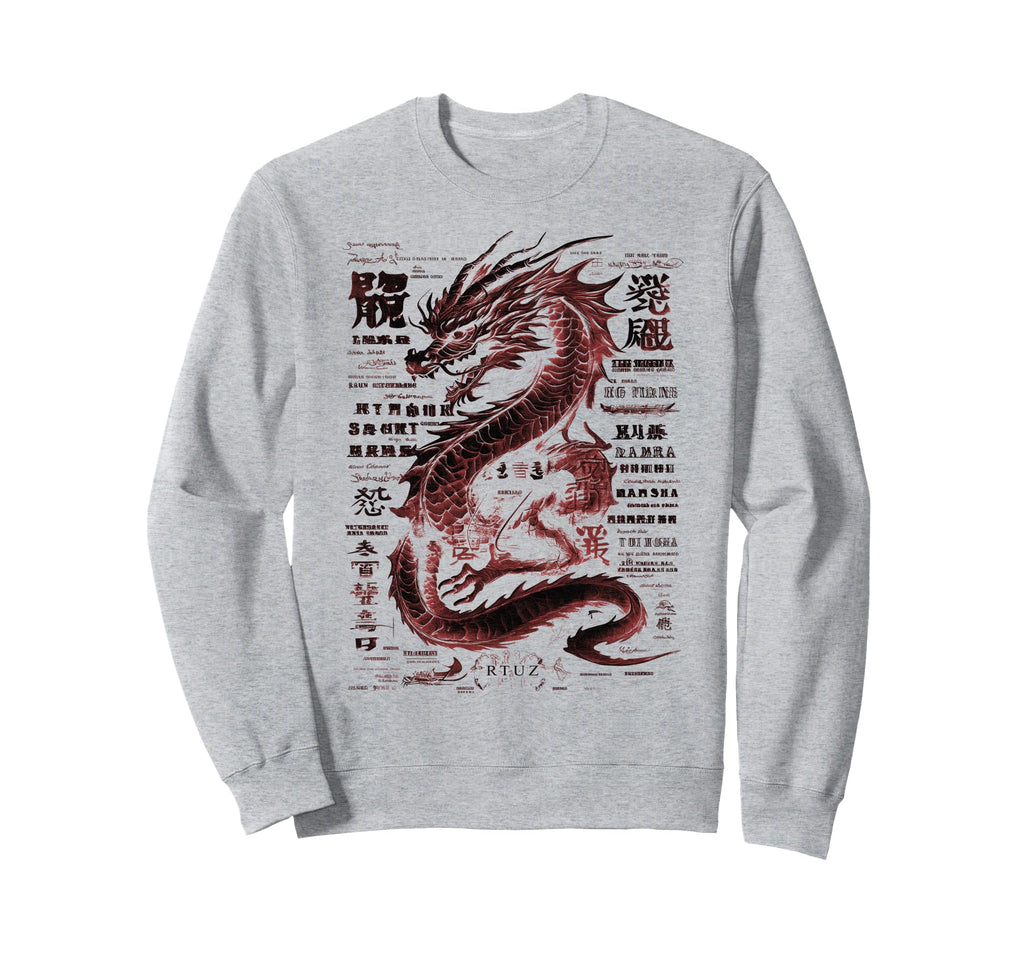 Aesthetic Dragon Streetwear Sweatshirt - Graphic Print Men Women - T-Shirt, Sweatshirt, Hoodie