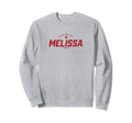 Melissa Texas Tx Athletic Red Sports Sweatshirt - Trendy Graphic Unisex - T-Shirt, Sweatshirt, Hoodie