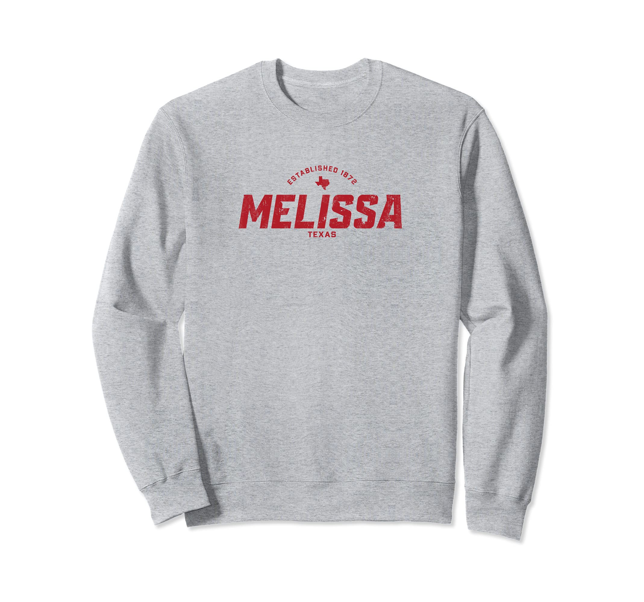 Melissa Texas Tx Athletic Red Sports Sweatshirt - Trendy Graphic Unisex - T-Shirt, Sweatshirt, Hoodie