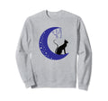Cat Moon Celestial Witch 90S Sweatshirt - Custom Art Print for Adults - T-Shirt, Sweatshirt, Hoodie
