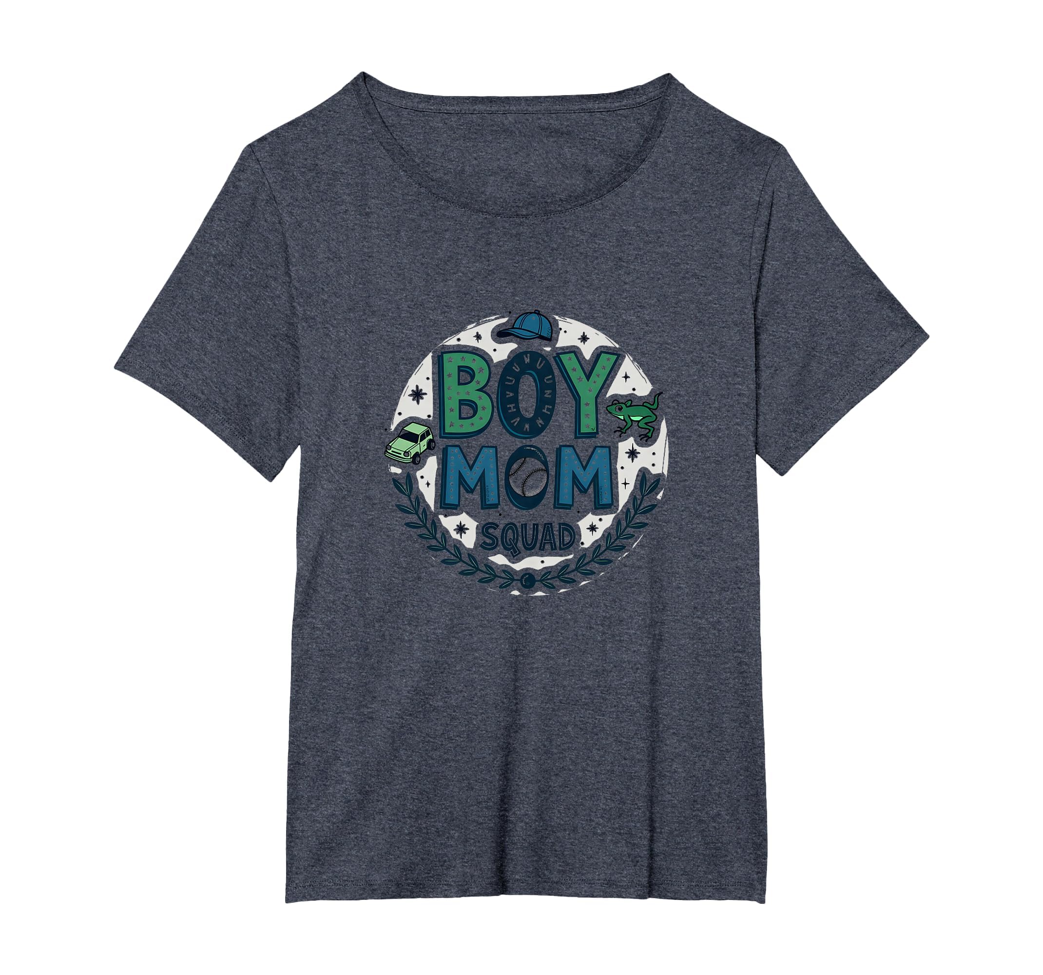 Mom Squad Proud Mama Baseball Cap T-Shirt - Minimalist Print for Adults - T-Shirt, Sweatshirt, Hoodie