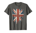 Union Jack Distressed Uk British Flag T-Shirt - Unique Graphic Men Women - T-Shirt, Sweatshirt, Hoodie