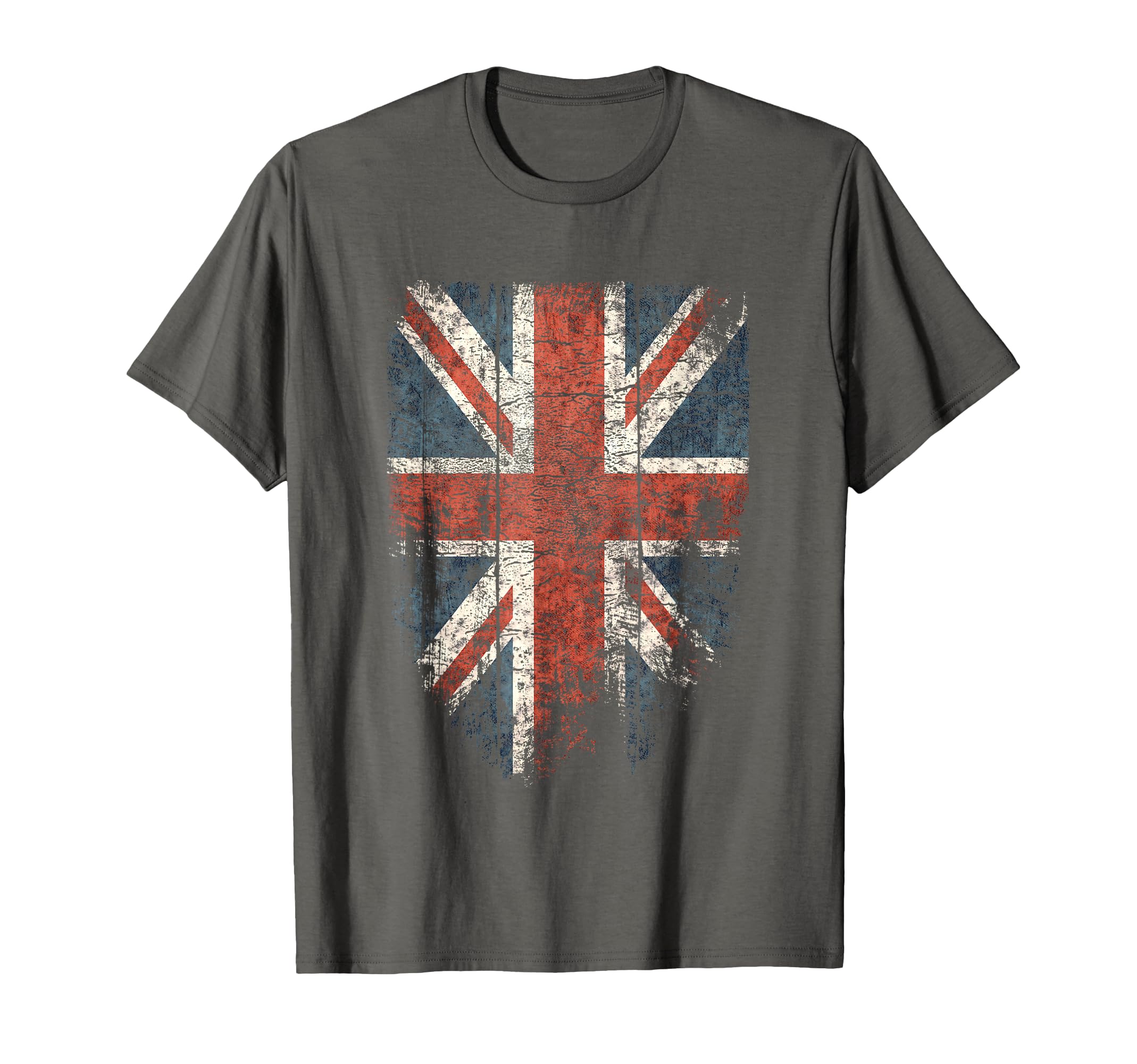 Union Jack Distressed Uk British Flag T-Shirt - Unique Graphic Men Women - T-Shirt, Sweatshirt, Hoodie