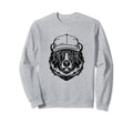 Papa Bear Face Sunglasses Baseball Sweatshirt - Unique Graphic Men Women - T-Shirt, Sweatshirt, Hoodie