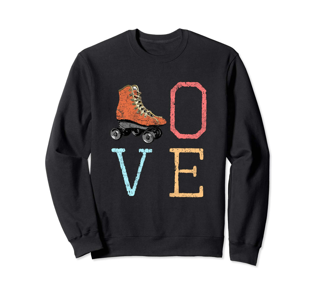 70S Skate Love Roller Skating Gift Sweatshirt - Minimalist Print Unisex - T-Shirt, Sweatshirt, Hoodie