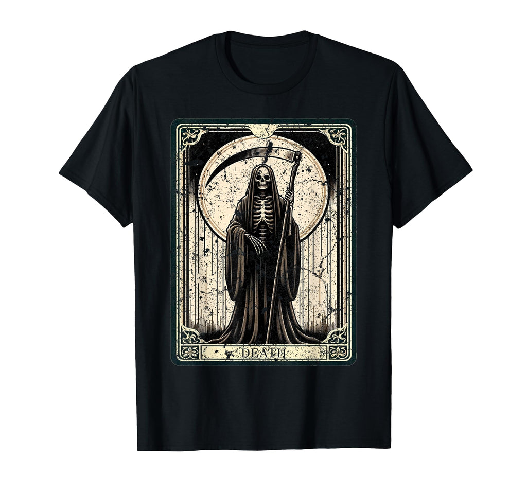 Death Tarot Card Distressed T-Shirt - Trendy Graphic Men Women - T-Shirt, Sweatshirt, Hoodie
