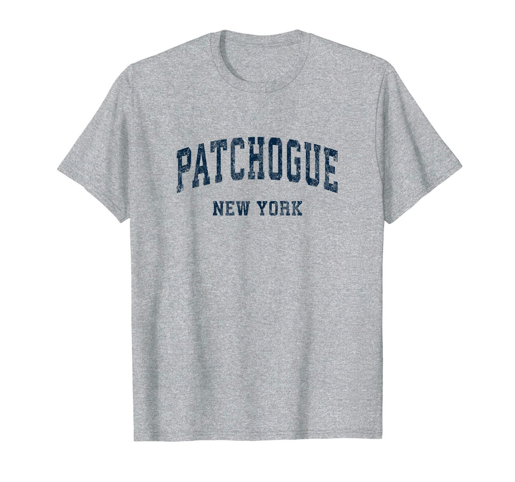 Patchogue New York Ny Varsity T-Shirt - Fun Novelty Design for Adults - T-Shirt, Sweatshirt, Hoodie