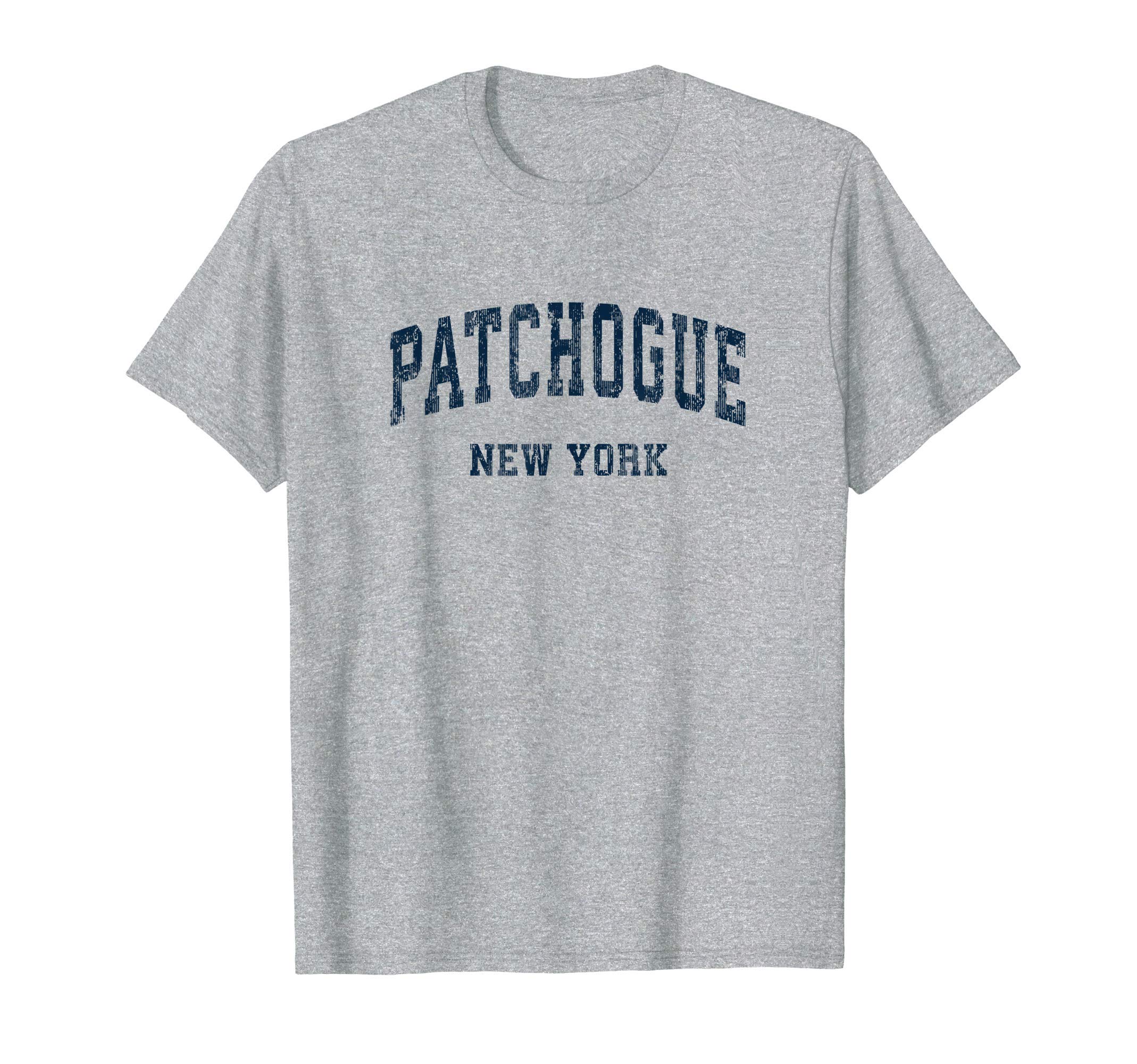 Patchogue New York Ny Varsity T-Shirt - Fun Novelty Design for Adults - T-Shirt, Sweatshirt, Hoodie