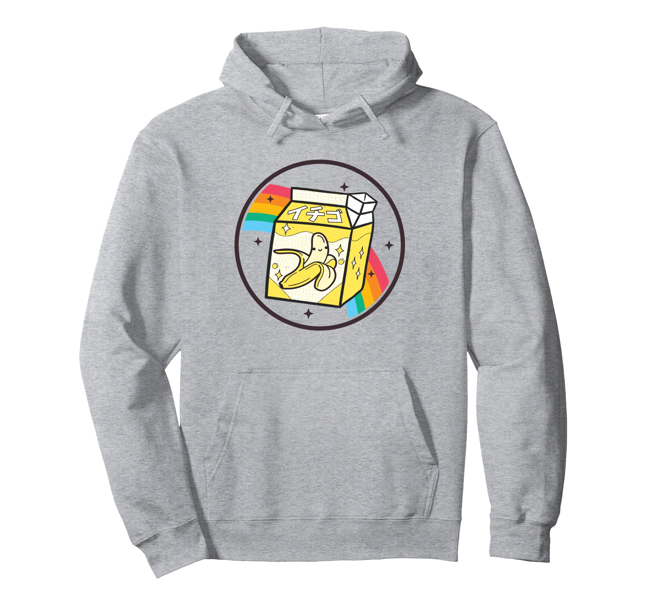 Banana Milk Carton Rainbow Japan Hoodie - Casual Everyday Wear Men Women - T-Shirt, Sweatshirt, Hoodie