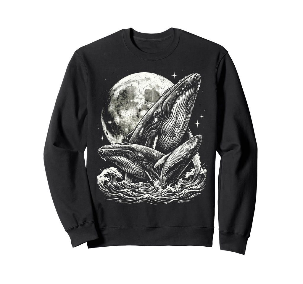 Blue Whale Humpback Whale 90S Sweatshirt - Novelty Apparel Men Women - T-Shirt, Sweatshirt, Hoodie