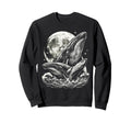 Blue Whale Humpback Whale 90S Sweatshirt - Novelty Apparel Men Women - T-Shirt, Sweatshirt, Hoodie