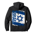 Israel Flag Distressed Israel Hoodie - Custom Art Print Men Women - T-Shirt, Sweatshirt, Hoodie