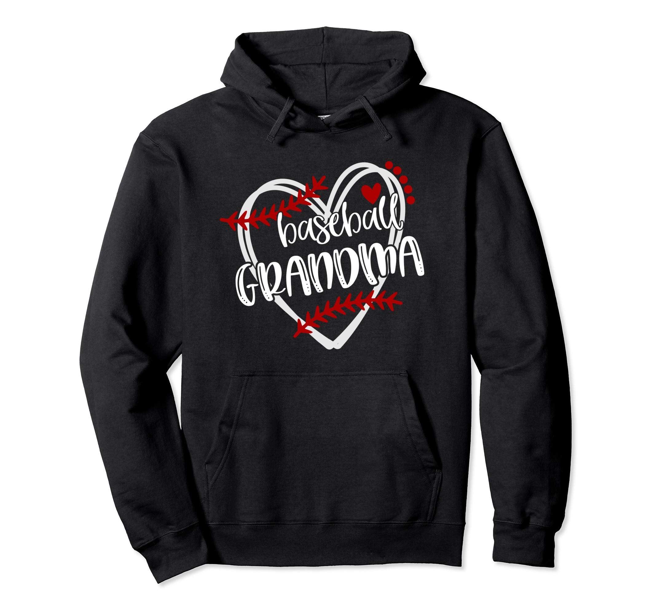 Baseball Heart Grandma Grandma Hoodie - Casual Everyday Wear for Adults - T-Shirt, Sweatshirt, Hoodie