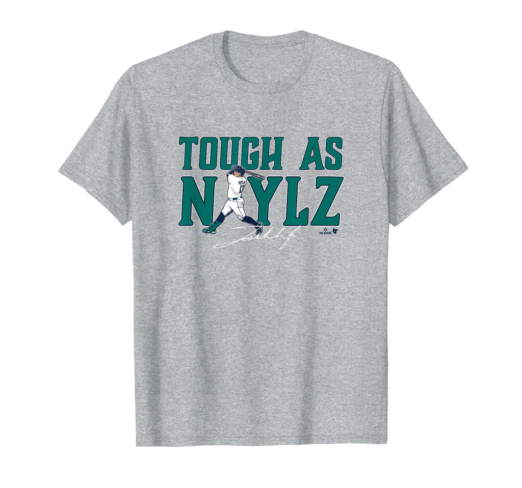 Josh Naylor Tough As Nails Gray Seattle T-Shirt - Unique Graphic Unisex - T-Shirt, Sweatshirt, Hoodie