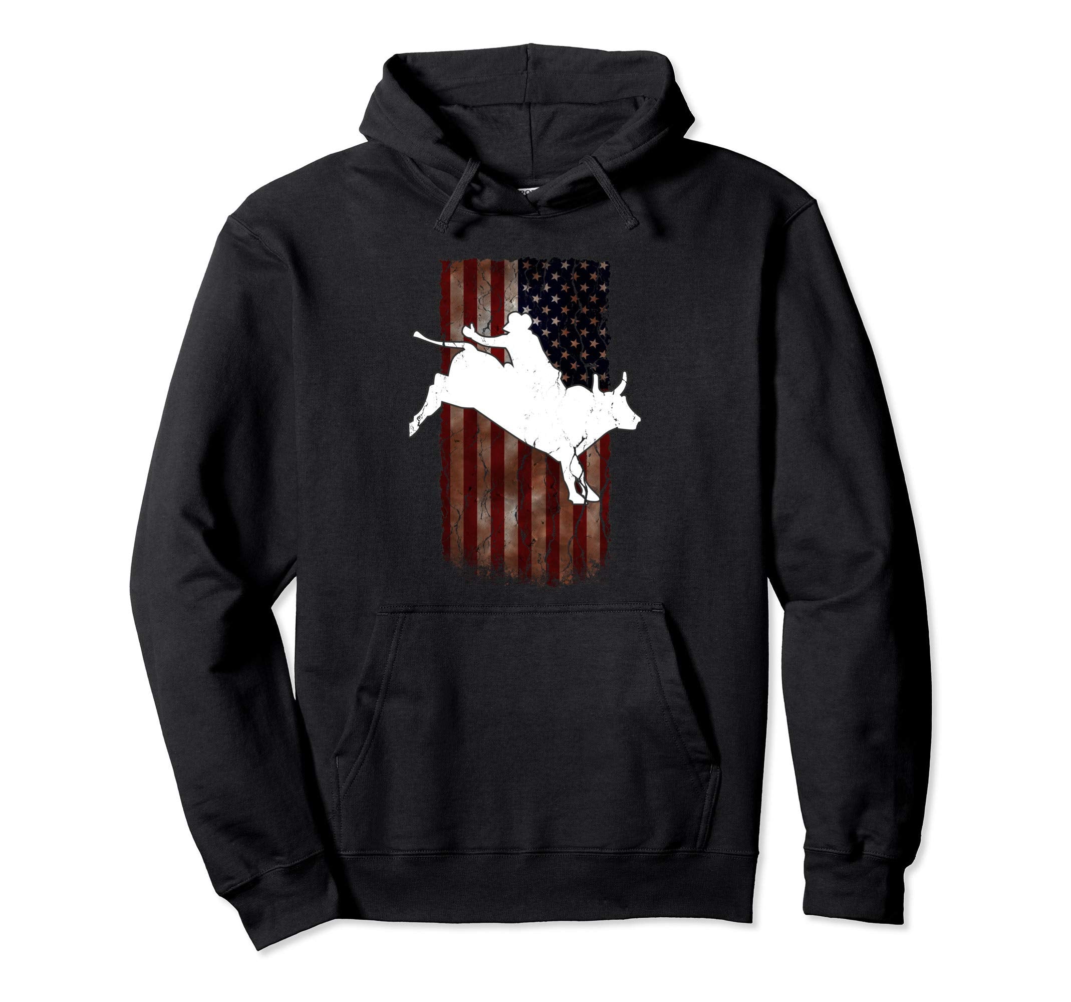 Usa Bull Rider America Cowboy Hoodie - Aesthetic Graphic for Adults - T-Shirt, Sweatshirt, Hoodie