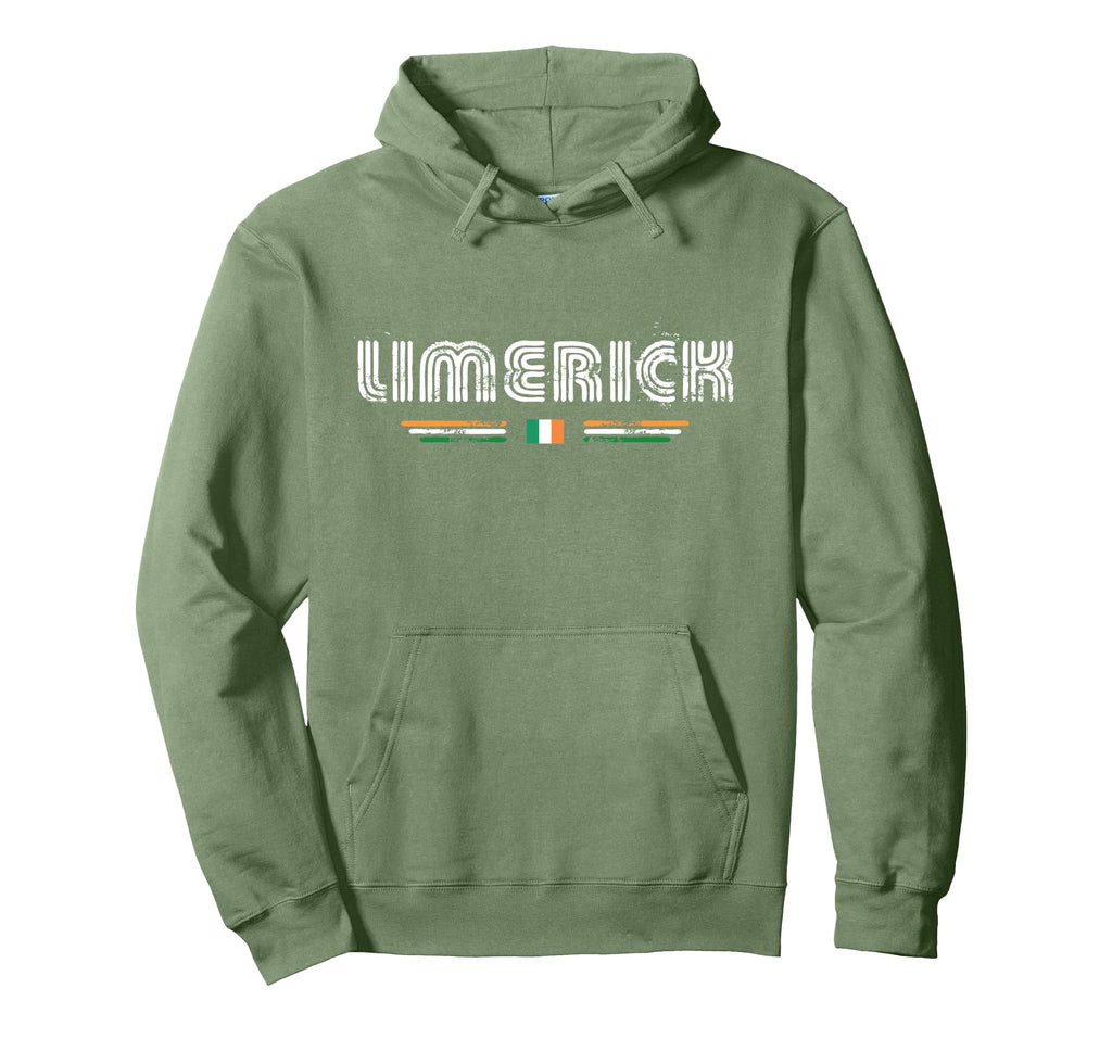 Limerick Ireland 70S 80S Type Hoodie - Minimalist Print Unisex - T-Shirt, Sweatshirt, Hoodie