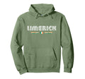 Limerick Ireland 70S 80S Type Hoodie - Minimalist Print Unisex - T-Shirt, Sweatshirt, Hoodie