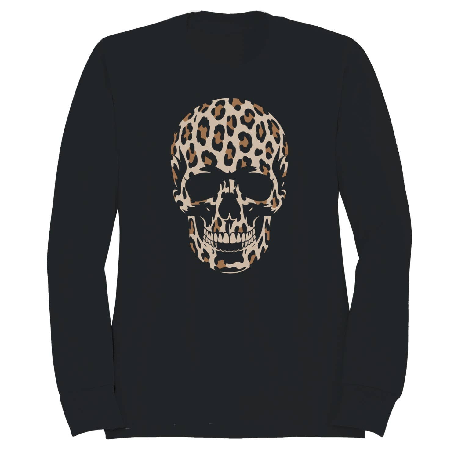Leopard Print Skull Women's - Adult & Kids T-Shirts, Sweatshirts & Hoodies apparel design preview 1
