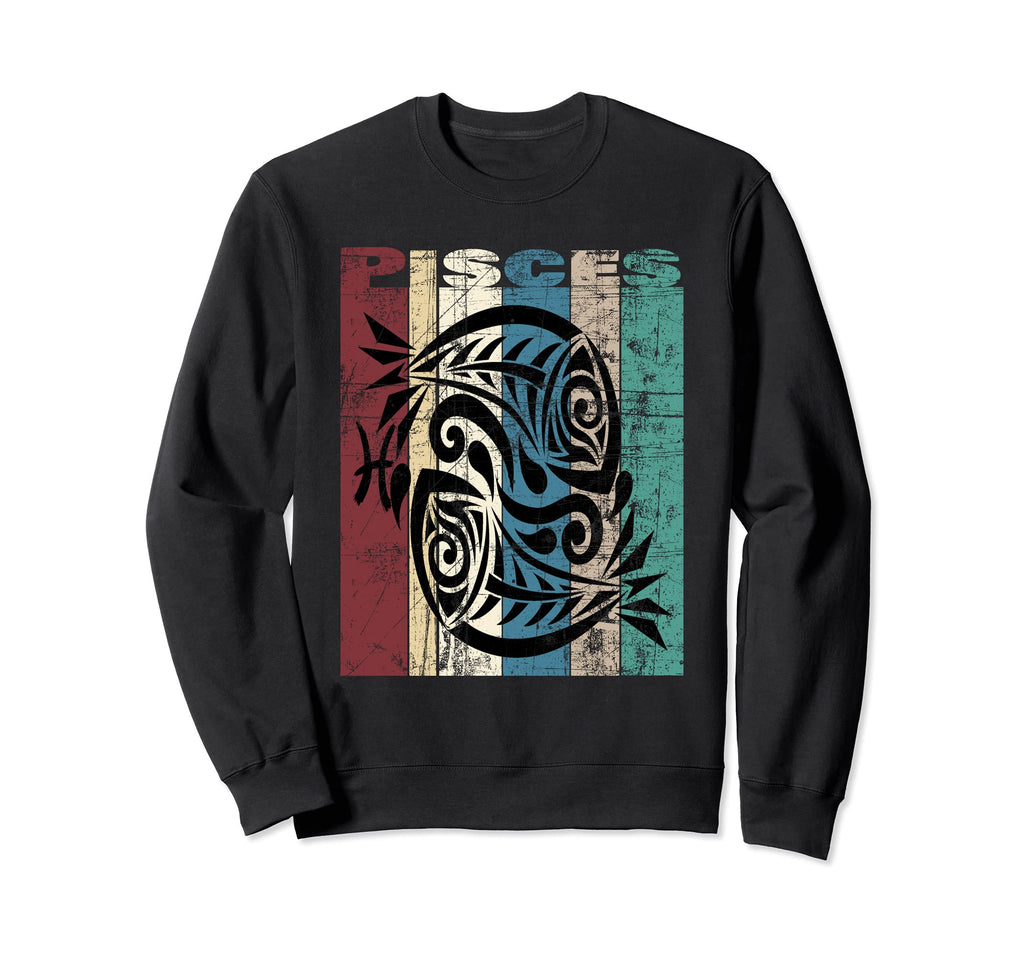 Pisces Pisces Distressed Sweatshirt - Aesthetic Graphic Men Women - T-Shirt, Sweatshirt, Hoodie
