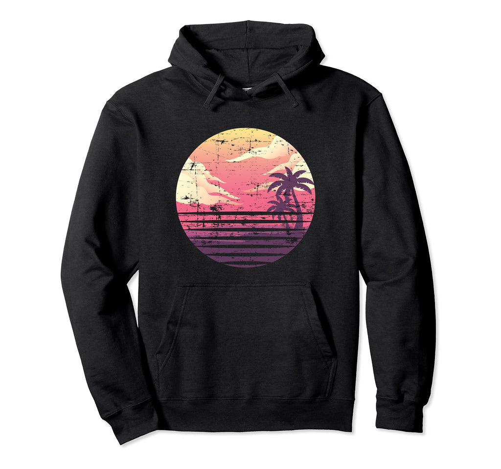 90S Art Palm Trees 80S Aesthetic Hoodie - Custom Art Print for Adults - T-Shirt, Sweatshirt, Hoodie