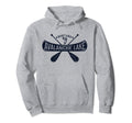 Avalanche Lake Montana Distressed Hoodie - Graphic Print Unisex - T-Shirt, Sweatshirt, Hoodie