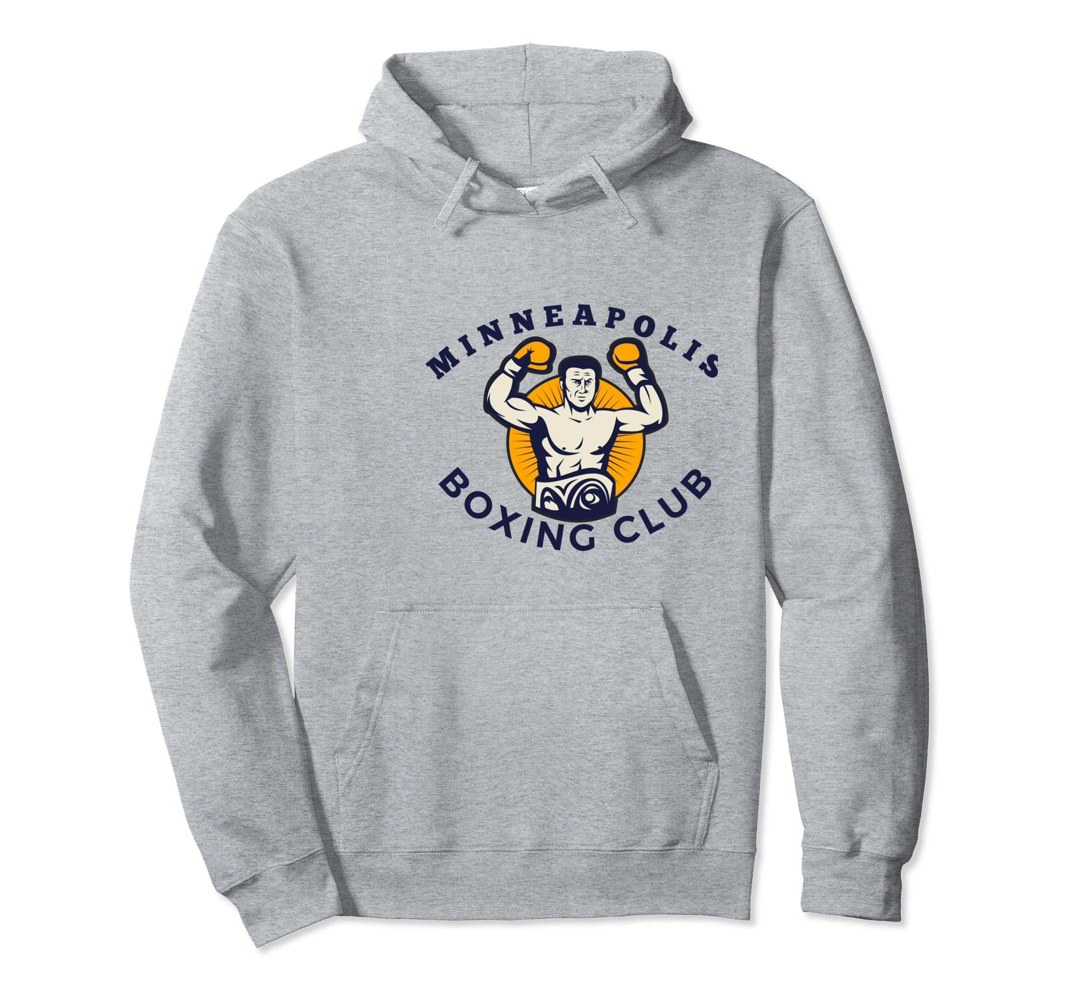 Minneapolis Boxing Club Distressed Boxer Hoodie - Minimalist Print Unisex - T-Shirt, Sweatshirt, Hoodie