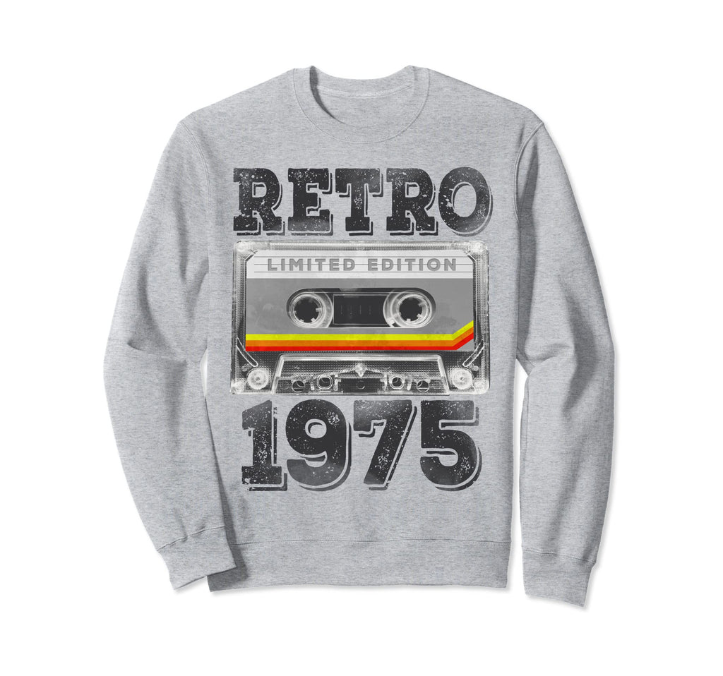 1975 47 Year Old Cassette Tape Sweatshirt - Fun Novelty Design Men Women - T-Shirt, Sweatshirt, Hoodie