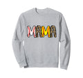 Mama Mom Both Leopard Baseball Softball Sweatshirt - Graphic Print Unisex - T-Shirt, Sweatshirt, Hoodie