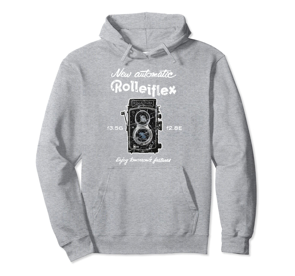 Old Rolleiflex Camera Distressed Hoodie - Aesthetic Graphic Men Women - T-Shirt, Sweatshirt, Hoodie