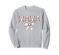 Baseball Mom Bow Baseball Mama Sweatshirt - Aesthetic Graphic Men Women - T-Shirt, Sweatshirt, Hoodie