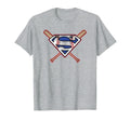 Superman Baseball Shield T-Shirt - Minimalist Print Unisex - T-Shirt, Sweatshirt, Hoodie