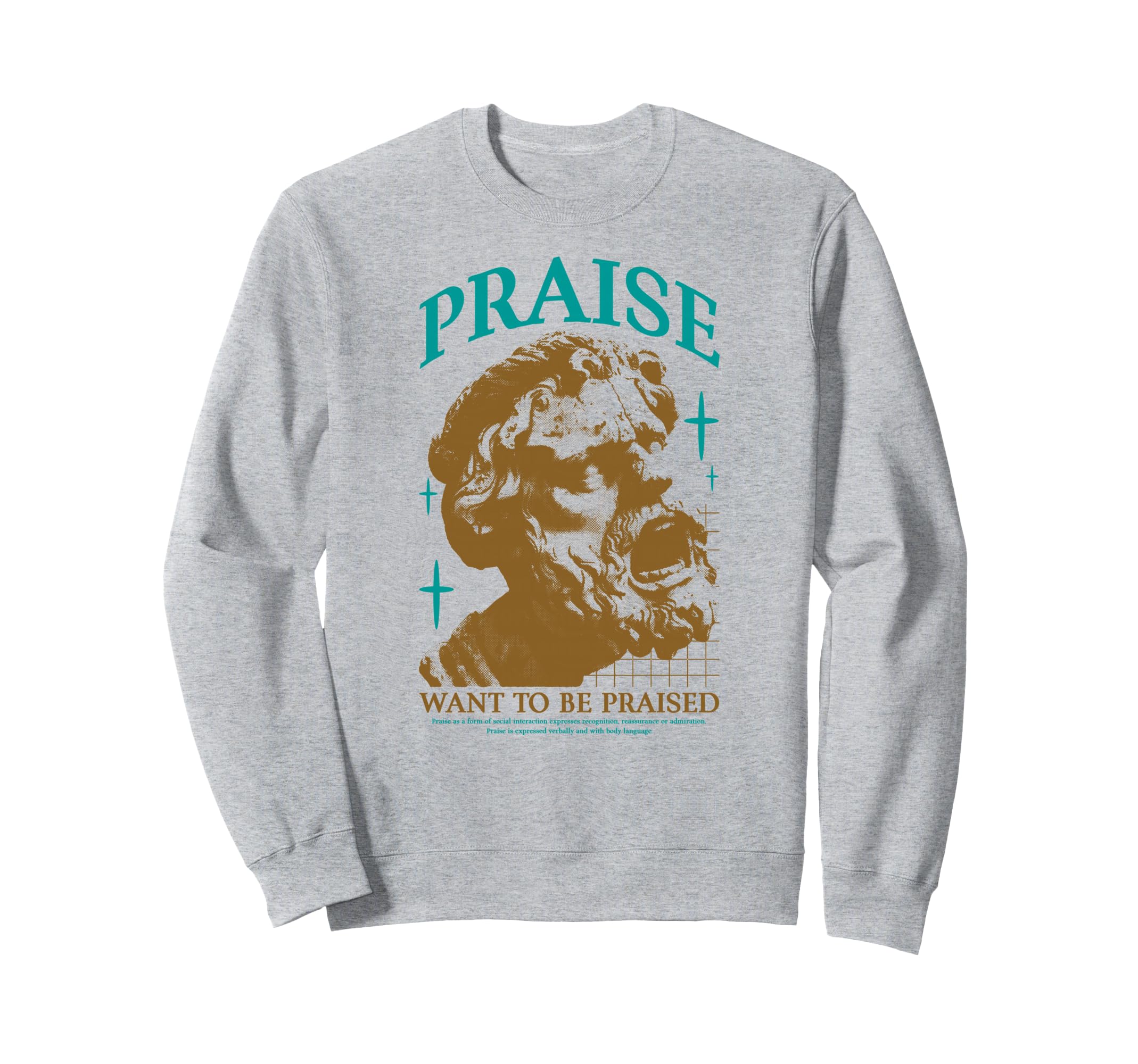 Y2K Praise Bold Urban Graffiti Sweatshirt - Casual Everyday Wear Unisex - T-Shirt, Sweatshirt, Hoodie