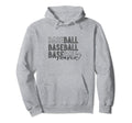 Baseball Mama Funny And Sweet And Moms Hoodie - Custom Art Print for Adults - T-Shirt, Sweatshirt, Hoodie