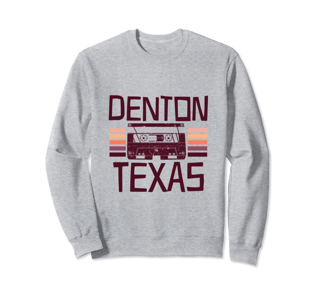 Denton Texas Cassette Tape Dallas Sweatshirt - Minimalist Print for Adults - T-Shirt, Sweatshirt, Hoodie