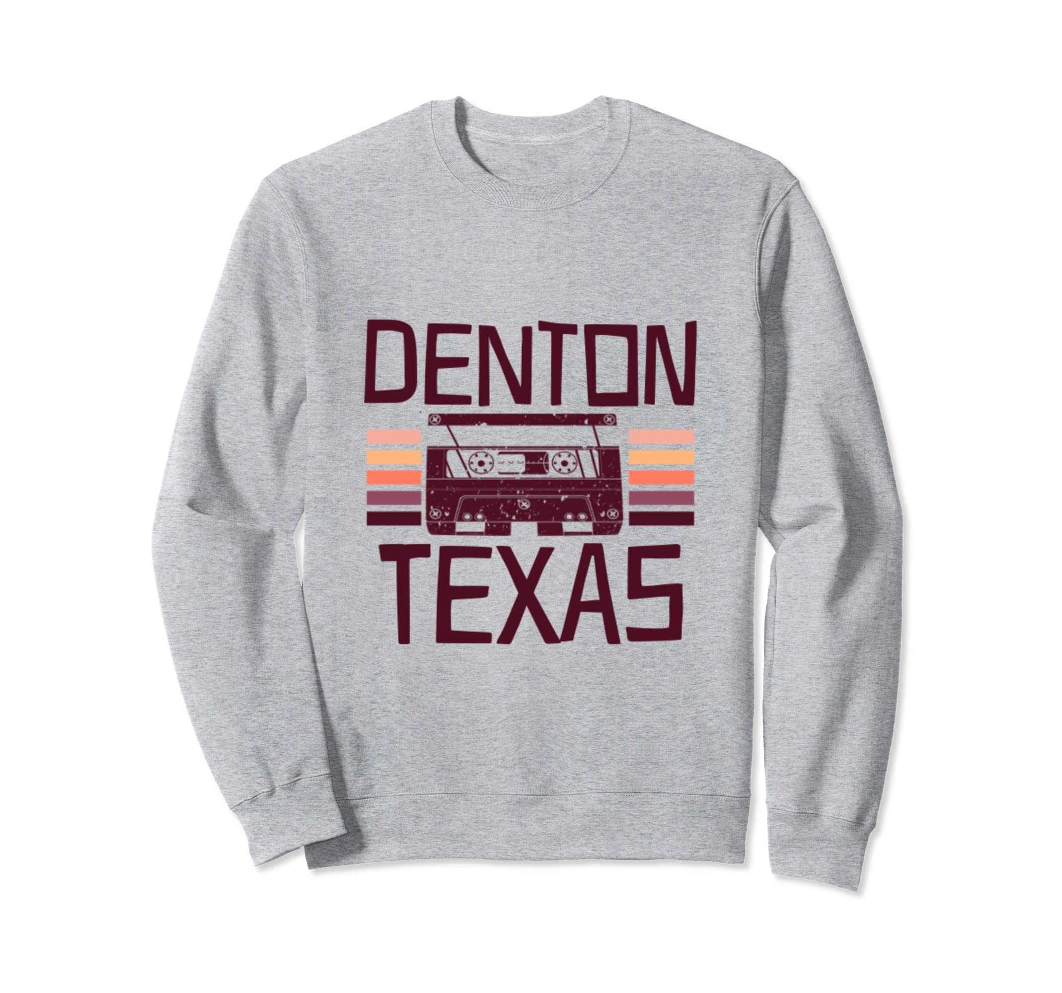 Denton Texas Cassette Tape Dallas Sweatshirt - Minimalist Print for Adults - T-Shirt, Sweatshirt, Hoodie