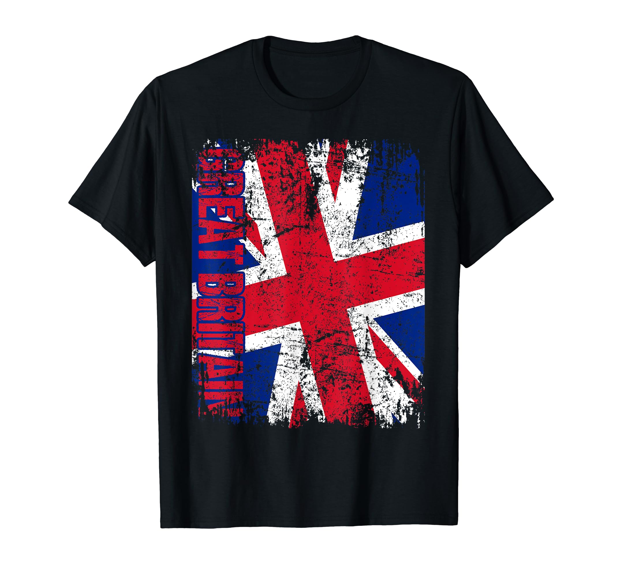 Great Britain Uk Flag Distressed British T-Shirt - Aesthetic Graphic Unisex - T-Shirt, Sweatshirt, Hoodie