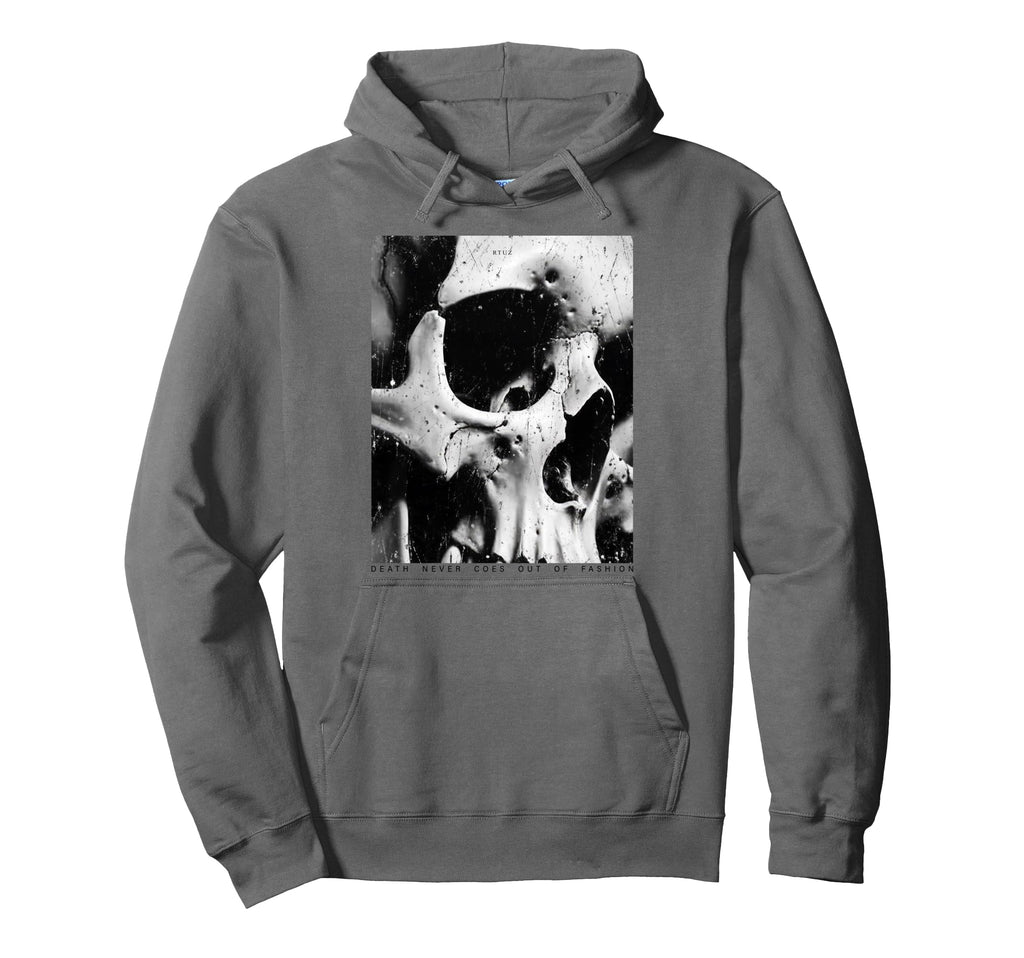 Aesthetic Streetwear Skull Hoodie - Casual Everyday Wear for Adults - T-Shirt, Sweatshirt, Hoodie