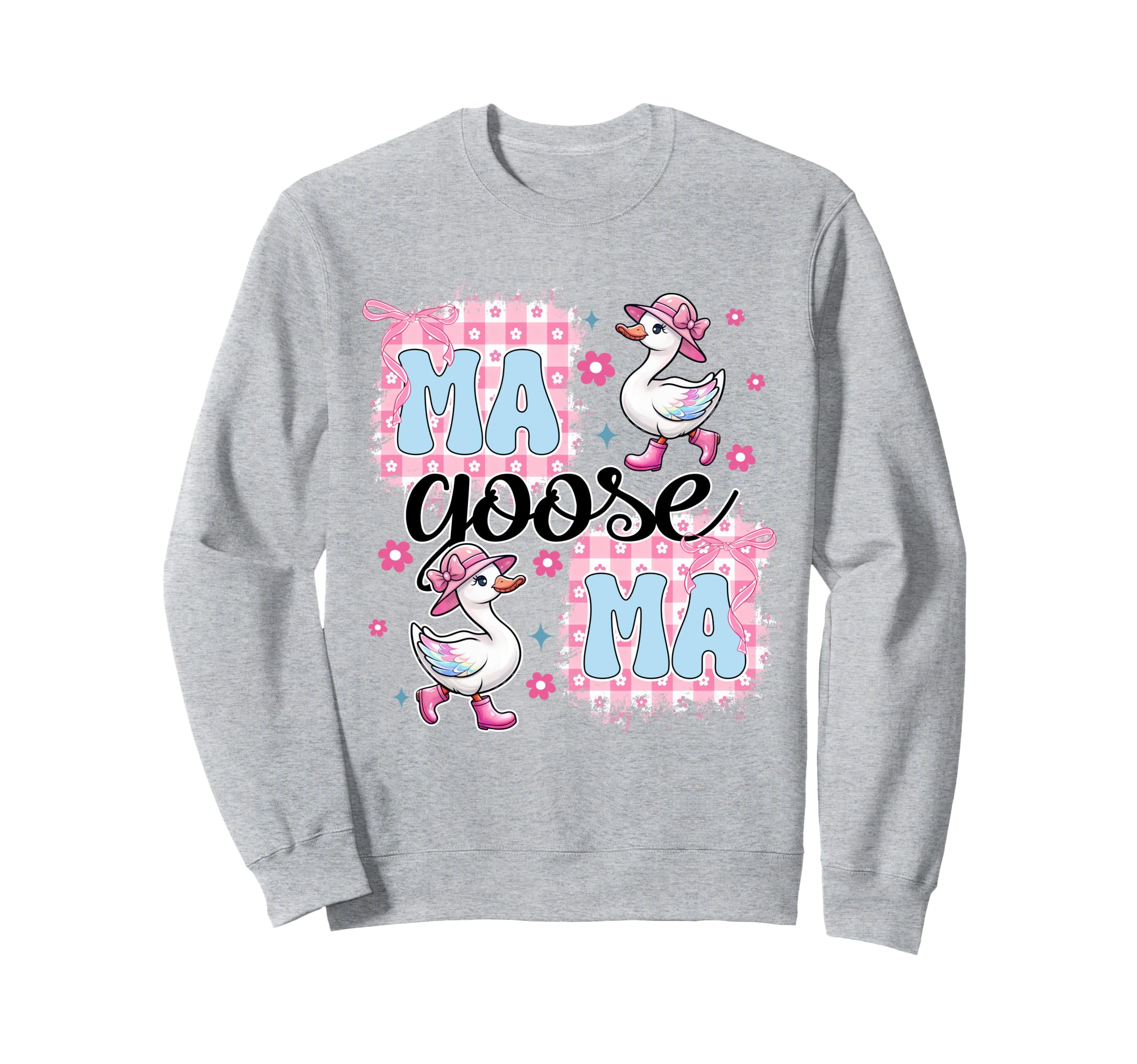 Boho Mama Goose Goose Bow Mom Mothers Sweatshirt - Novelty Apparel Unisex - T-Shirt, Sweatshirt, Hoodie