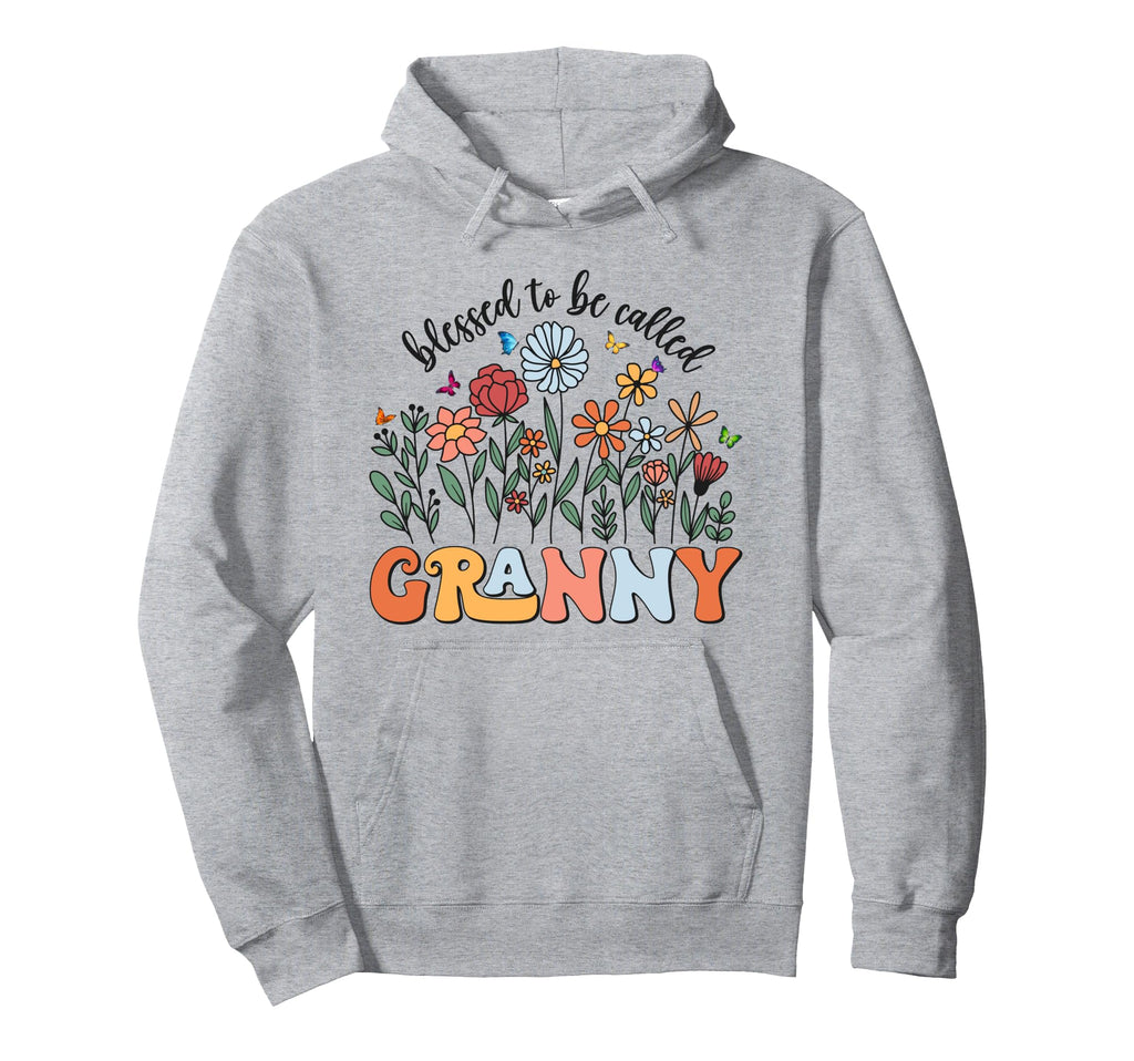 Blessed To Be Called Granny Wildflower Hoodie - Aesthetic Graphic Unisex - T-Shirt, Sweatshirt, Hoodie
