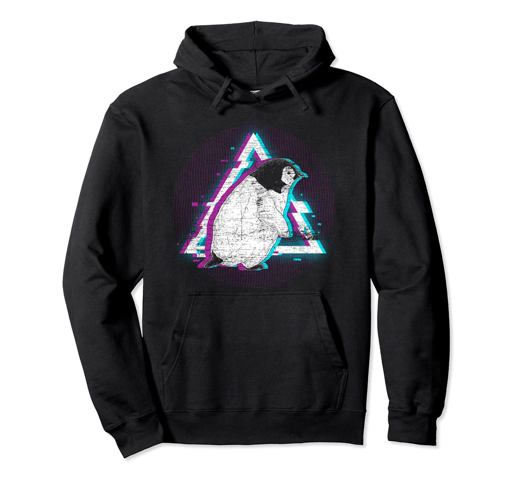 Penguin Antarctic Animal 80S Aesthetic Hoodie - Minimalist Print Men Women - T-Shirt, Sweatshirt, Hoodie